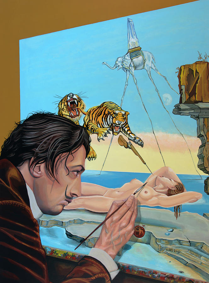 Salvador Dali Painting Painting by Paul Meijering