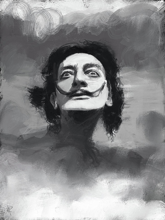 Salvador Dali Mixed Media by Russell Pierce