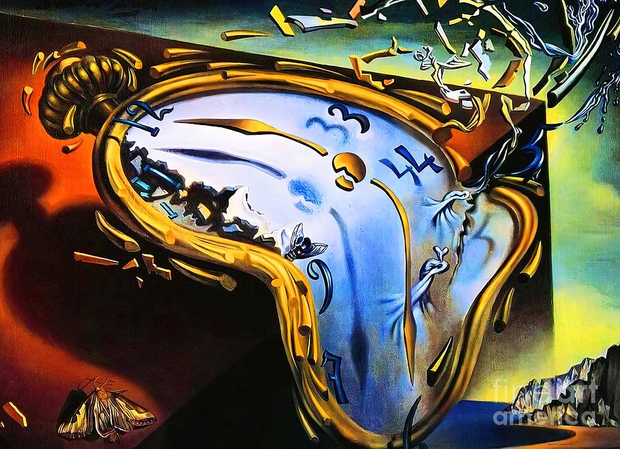 Melting Distorted Wall Clock | Melting Watch Salvador Dali | Mens Chain  Half Moon - Wall Clocks - Aliexpress