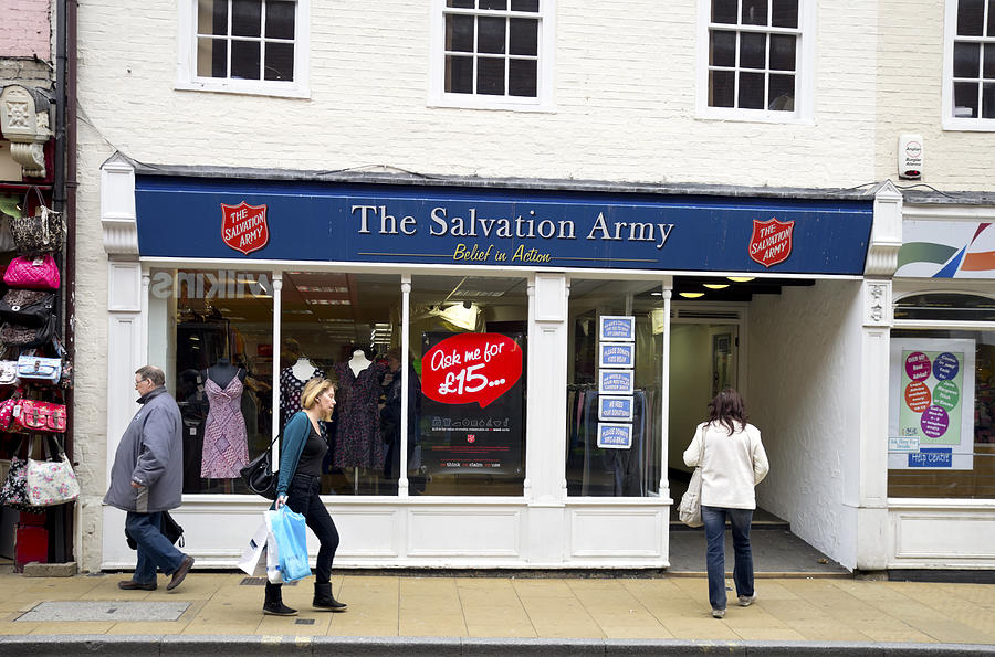 Salvation Army charity shop, Ipswich Photograph by Whitemay