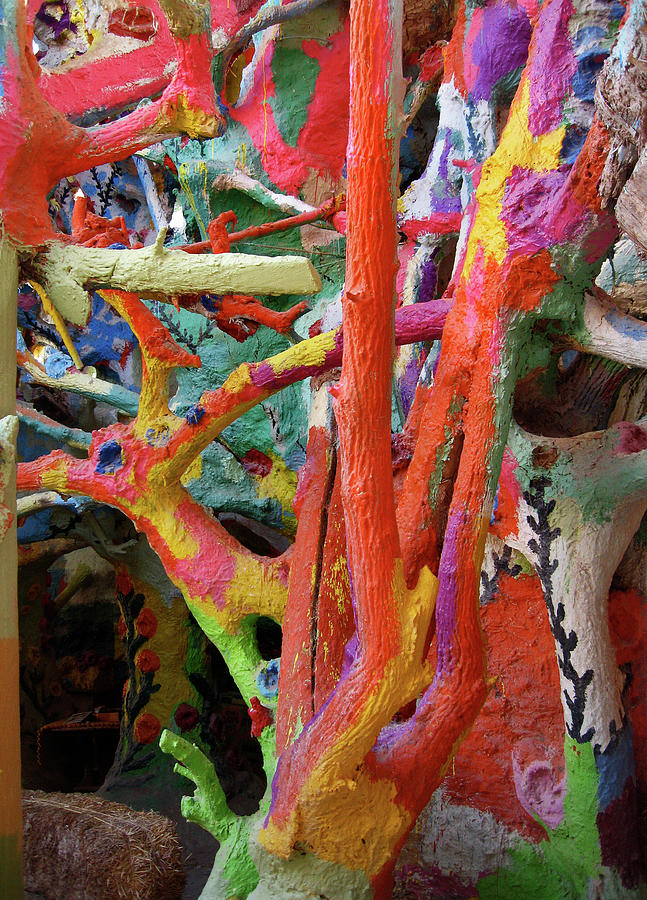 Salvation Mountain, Painted Support Structure Mixed Media by Lorena Cassady