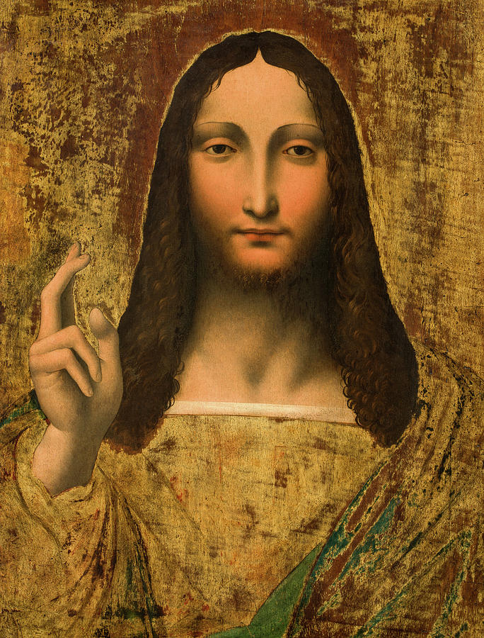 Leonardo Da Vinci Painting - Salvator Mundi by After Leonardo da Vinci