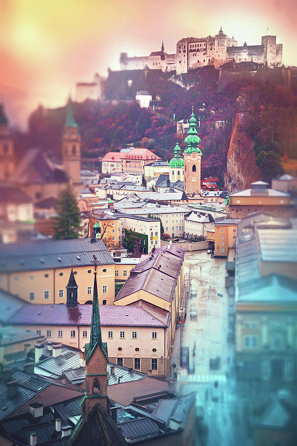 Romanesque Photograph - Salzburg City of Spires  by Carol Japp