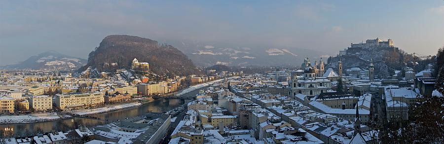 Salzburg Winter Panorama Photograph by Sean Hannon
