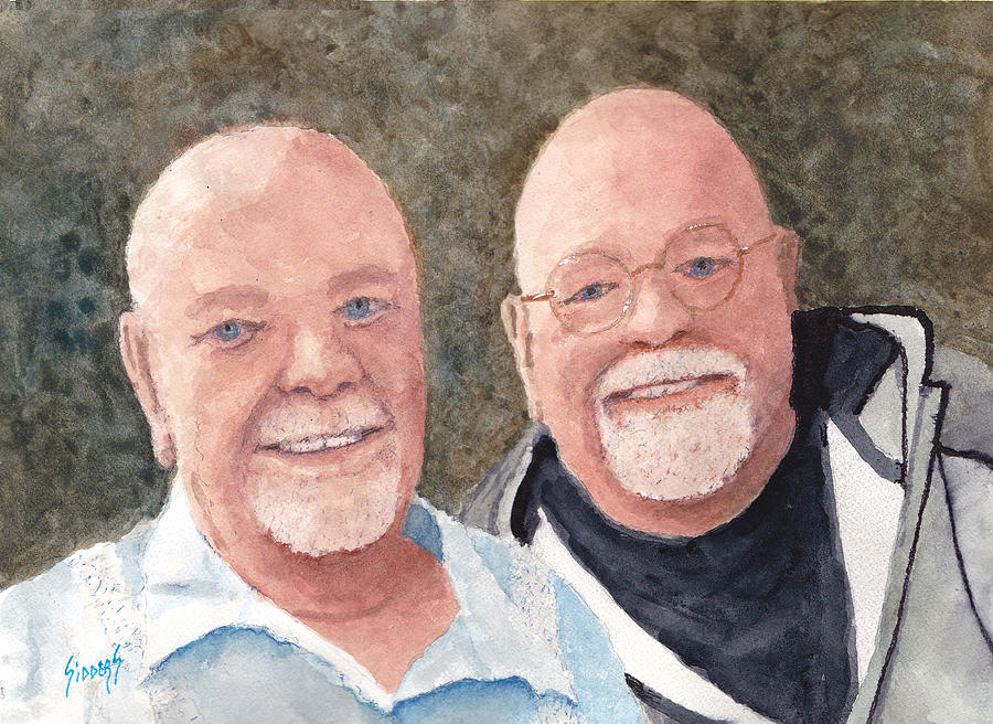 Sam and Lonnie Painting by Sam Sidders