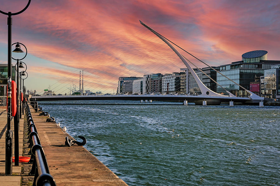 Sam Beckett bridge Dublin Photograph by Chris Smith