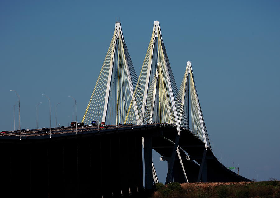 Sam Houston Tollway Ship Channel Bridge Photograph by M Mumford - Fine ...