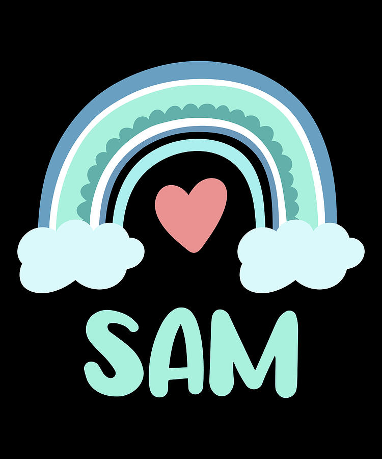 Sam Name Rainbow Baby Digital Art by Manuel Schmucker - Fine Art America