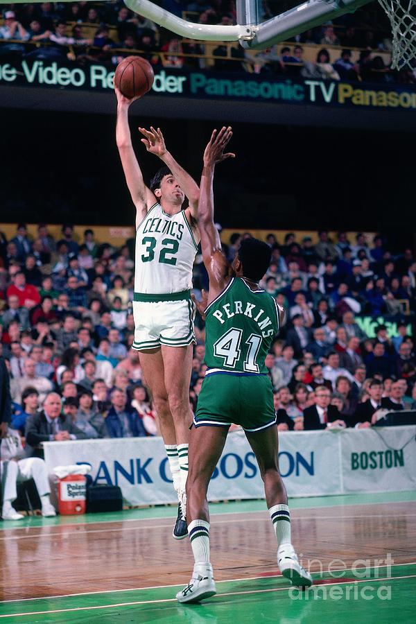 Sam Perkins and Kevin Mchale Photograph by Dick Raphael