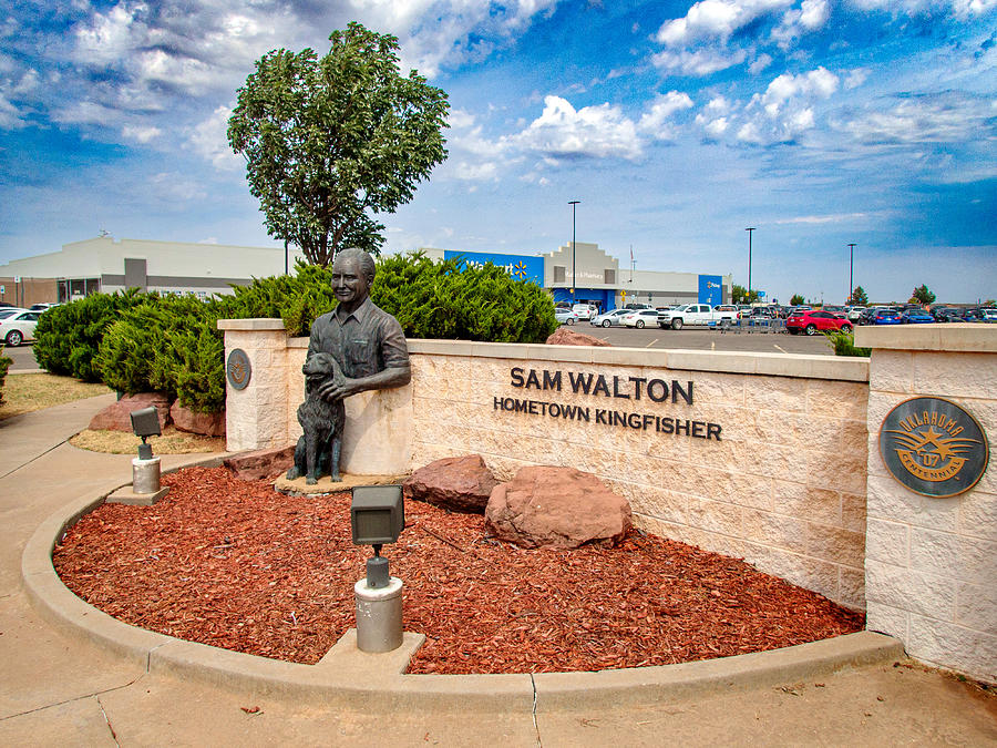 Sam Walton Monument at Walmart Photograph by Buck Buchanan - Pixels