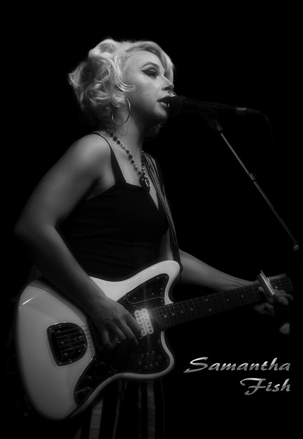 Samantha Fish Black and White Photograph by Micah Offman
