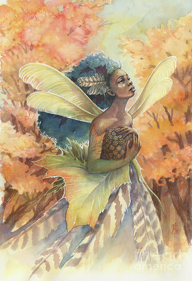 Fairy Painting - Samara by Sara Burrier