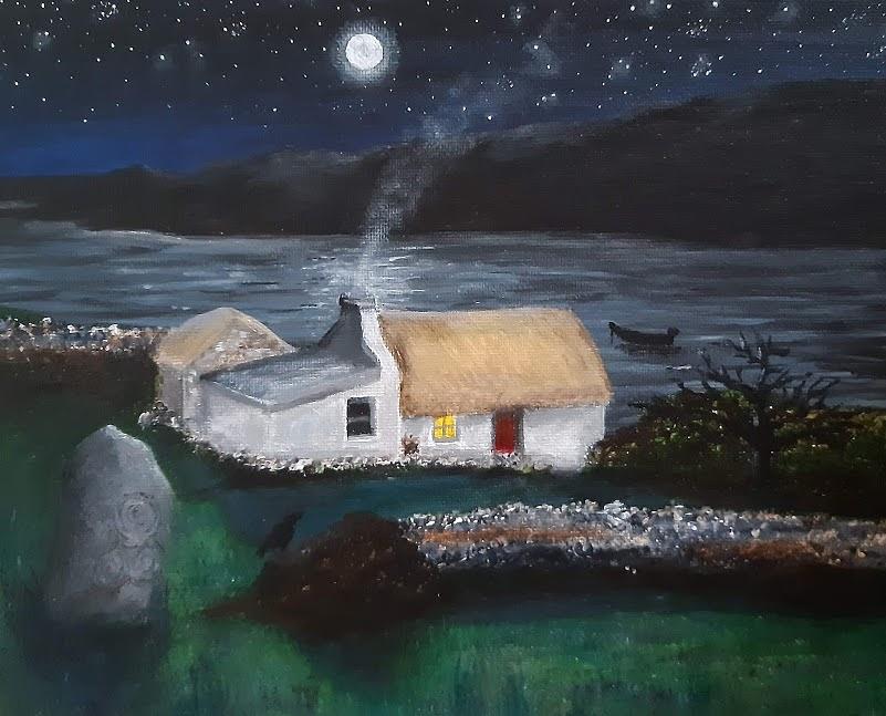 Samhain Painting by Linda Doherty