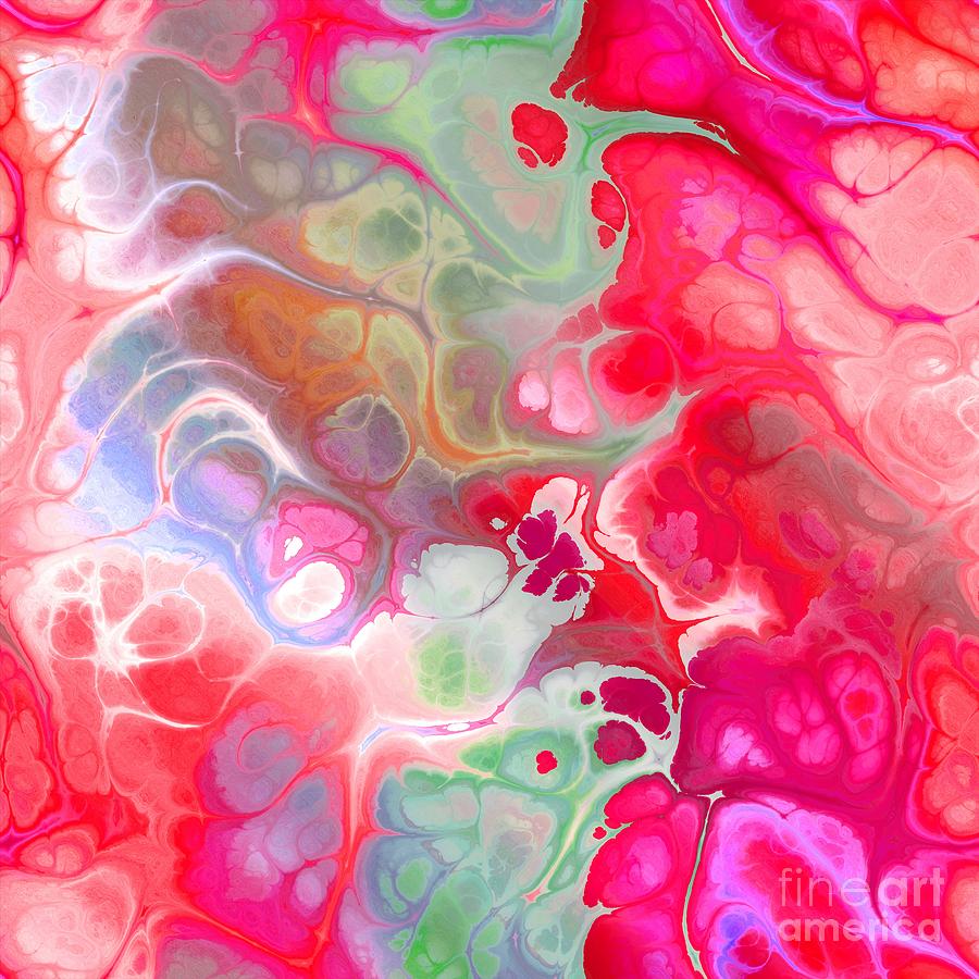 Samiun - Funky Artistic Colorful Abstract Marble Fluid Digital Art Digital Art by Sambel Pedes