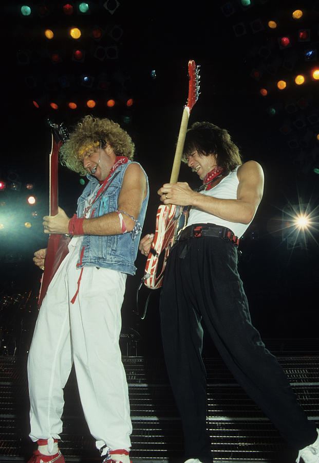 Van Halen Photograph - Sammy Hagar and Eddie Van Halen by Rich Fuscia