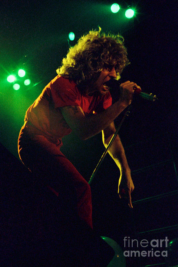 Sammy Hagar New Years Eve at The Cow Palace 12-31-78 Photograph by Daniel Larsen