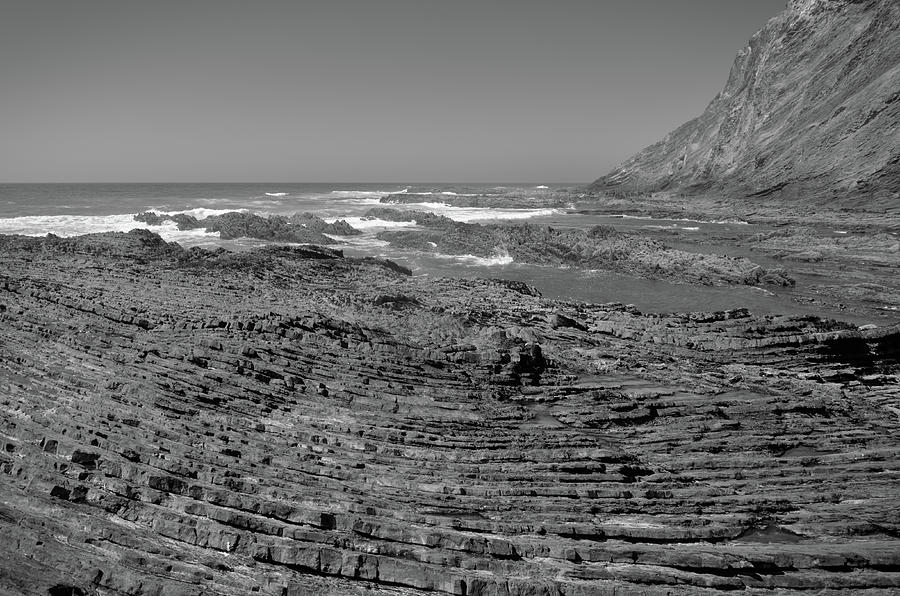 Samouqueira Schist Lines in Monochrome Photograph by Angelo DeVal