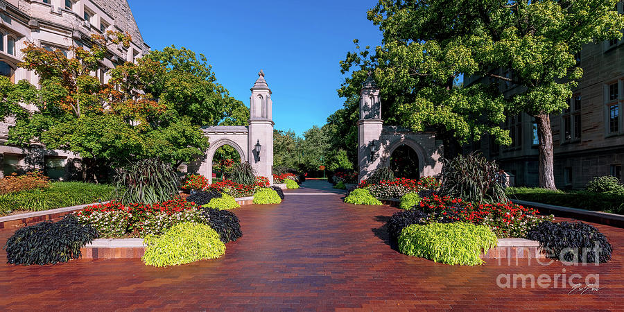 Sample Gates Indiana University Wide 2 to 1 Ratio Photograph by Aloha Art