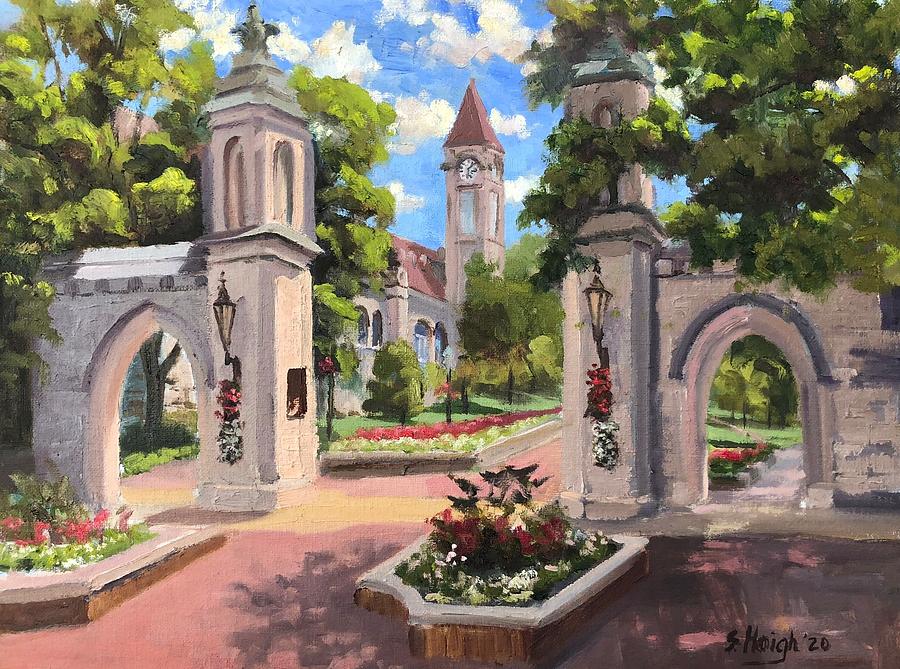 University Painting - Sample Gates by Steve Haigh