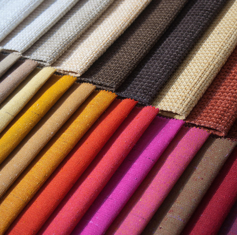 Samples of colored cloth Photograph by Franckreporter