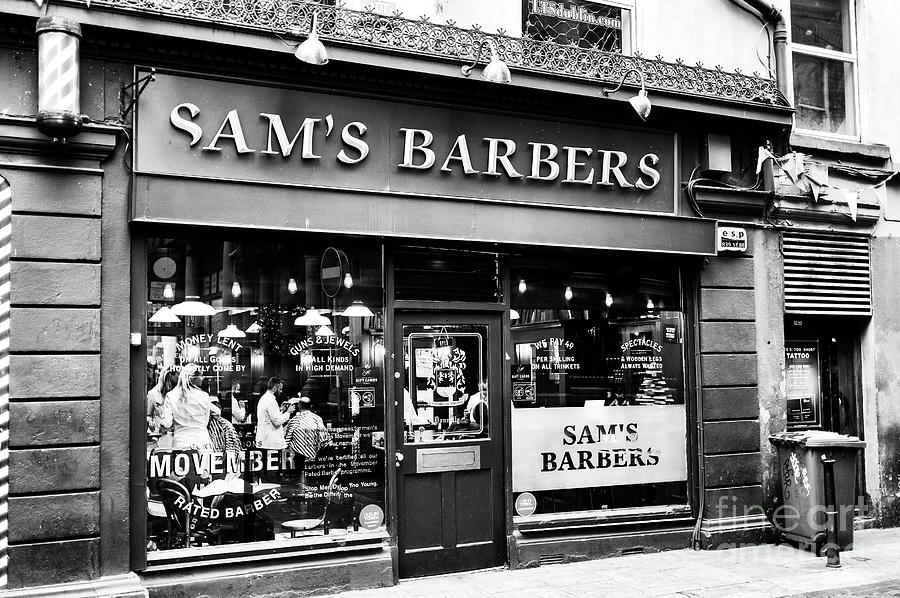 Sams Barbers in Dublin Photograph by John Rizzuto