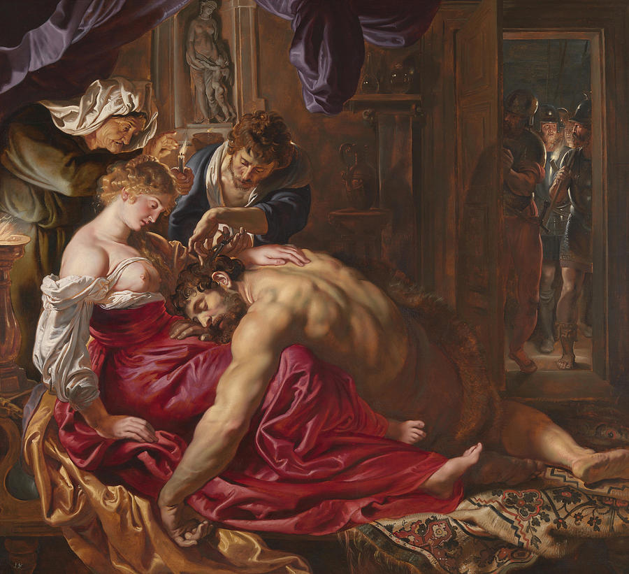 Samson and Delilah, 1604-1614 Painting by Peter Paul Rubens