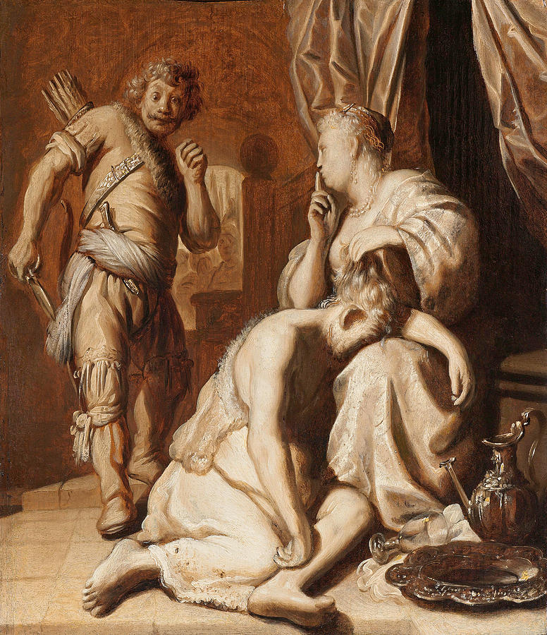Samson and Delilah Painting by Attributed to Rembrandt