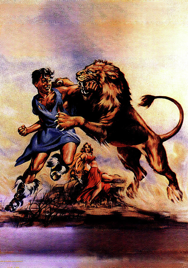 Vintage Painting - Samson and Delilah-b, 1949, movie poster painting by Movie World Posters