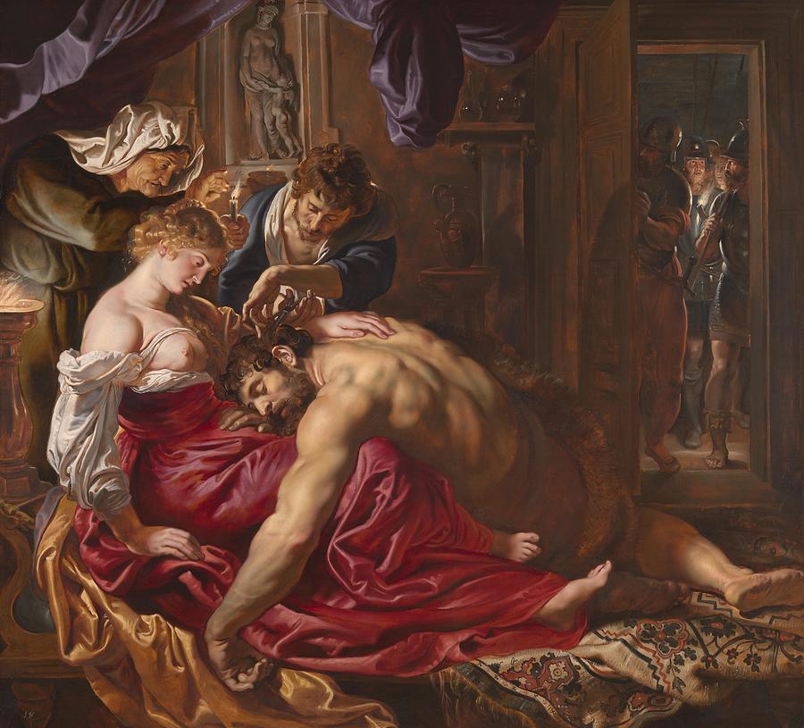 Peter Paul Rubens Painting - Samson and Delilah #8 by Peter Paul Rubens