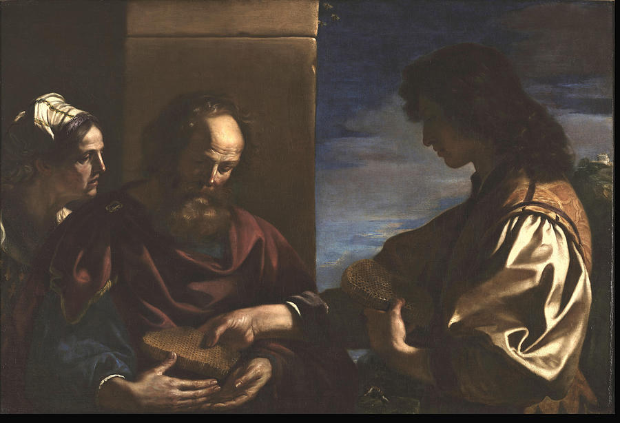 Samson Bringing Honey His Parents Painting by Francesco Barbieri ...