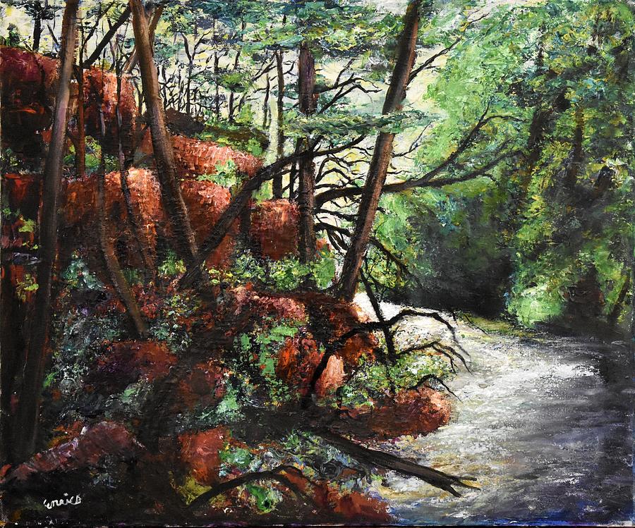 Samsons Creek Painting by Art Enrico