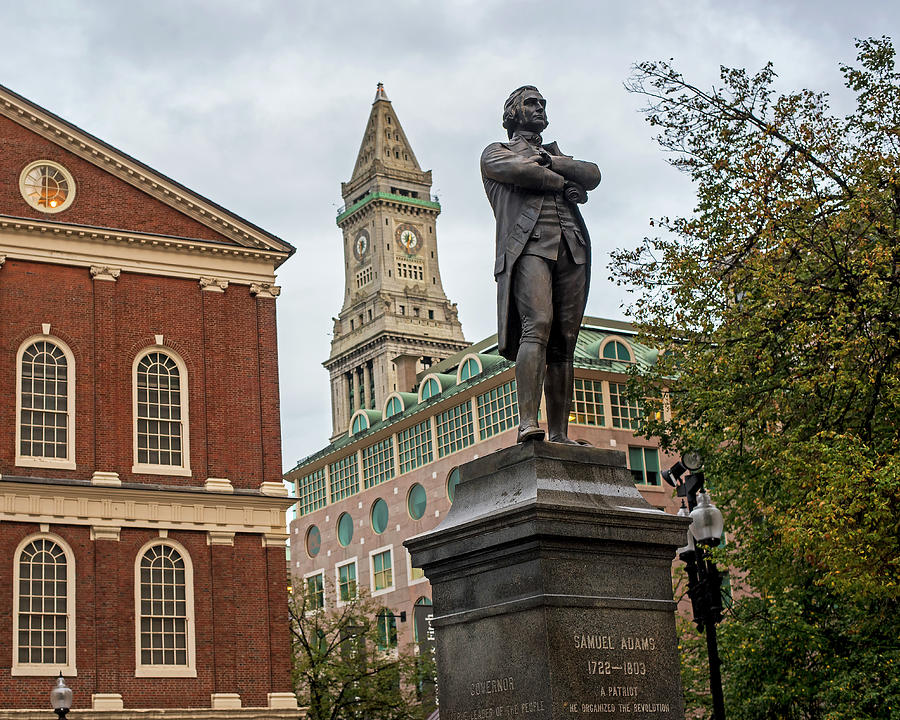 Samuel Adams Statue Fanueil Hall Boston MA Color Photograph by Toby McGuire