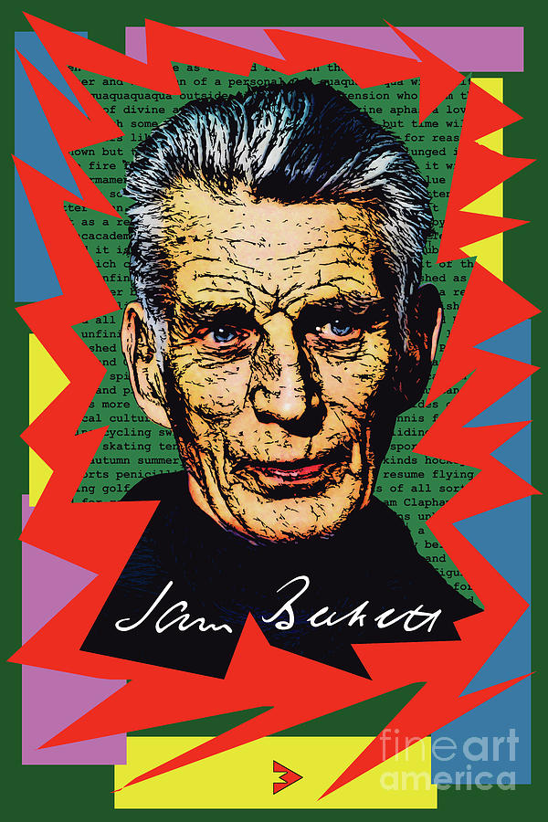 Book Digital Art - Samuel Beckett - Wrinkles of Lucidity II by Zoran Maslic