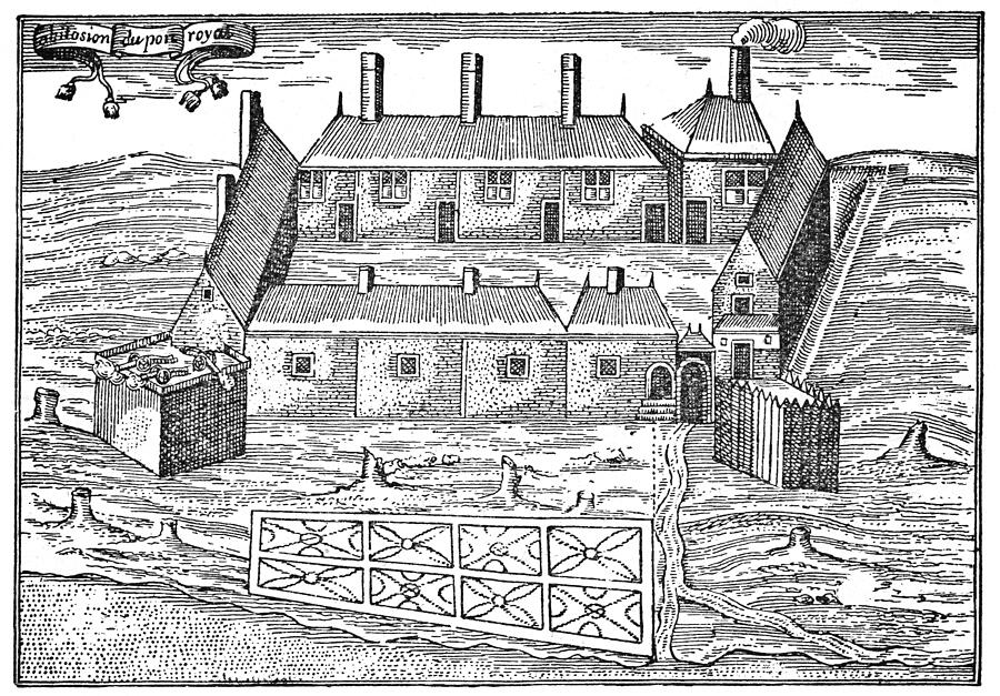 Samuel Champlains Sketch of Port Royal in Nova Scotia, Canada - 17th Century Drawing by Powerofforever