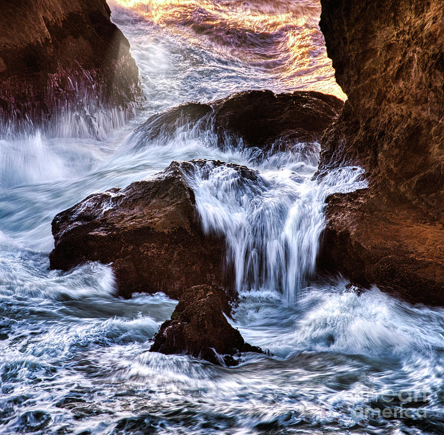 Sunset Photograph - Samuels Arch Rock Interlude by Michele Hancock Photography
