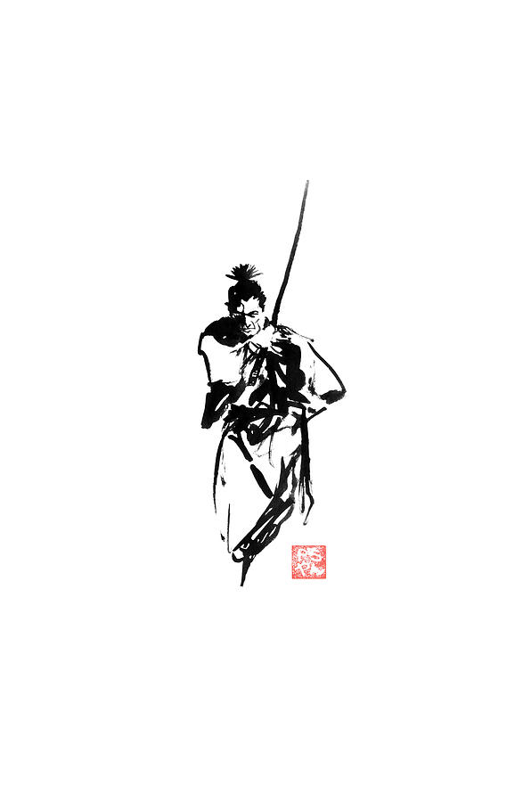 Samurai Painting - Samurai 2 by Pechane Sumie