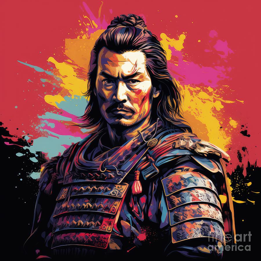 Samurai - Artistry of the Lone Samurai Digital Art by BrandwayArt ...