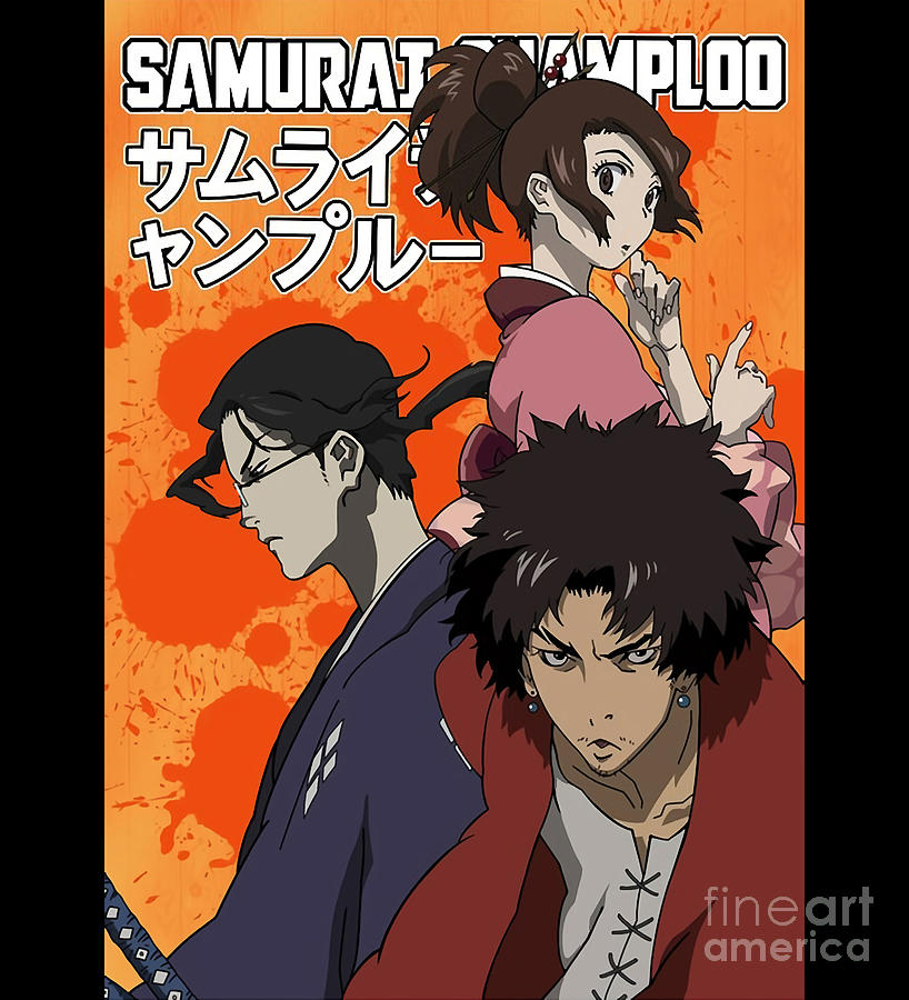 Samurai Champloo Crew Manga Anime Japanese Drawing by Fantasy Anime ...