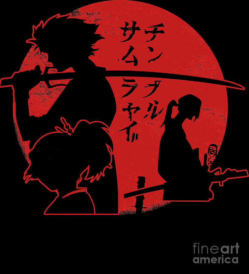 Samurai Champloo Team Fuu Jin Mugen Japanese Vintage Drawing by Fantasy ...