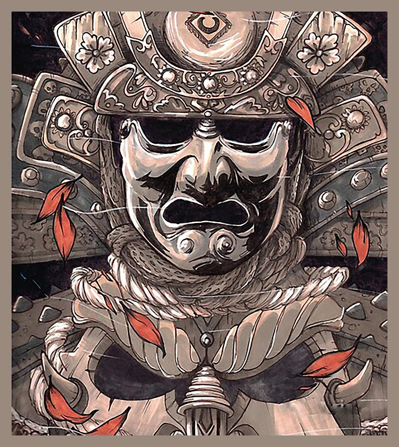 Samurai Face Digital Art by Ubung Sartika - Fine Art America