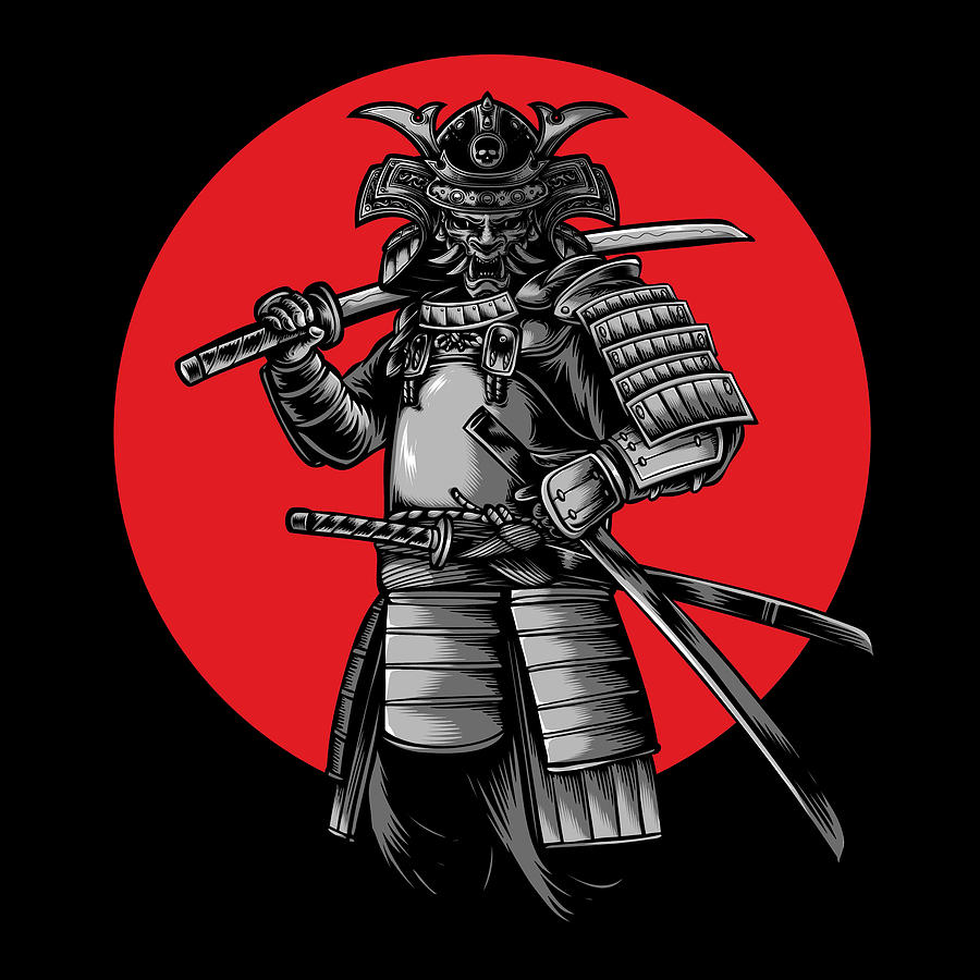 Samurai Japanese Culture Badass Warrior Painting by Tony Rubino - Fine Art  America