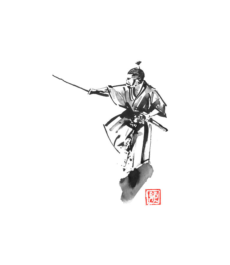 Samurai Position Drawing By Pechane Sumie Pixels