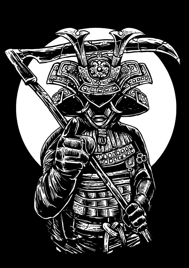 Samurai Reaper Digital Art by Long Shot