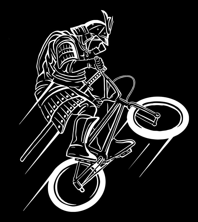 Fantasy Digital Art - Samurai Rider by Long Shot