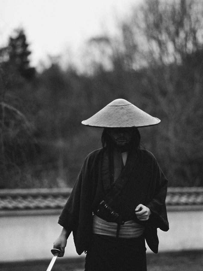 Samurai warrior holding a sword Photograph by Dex Image