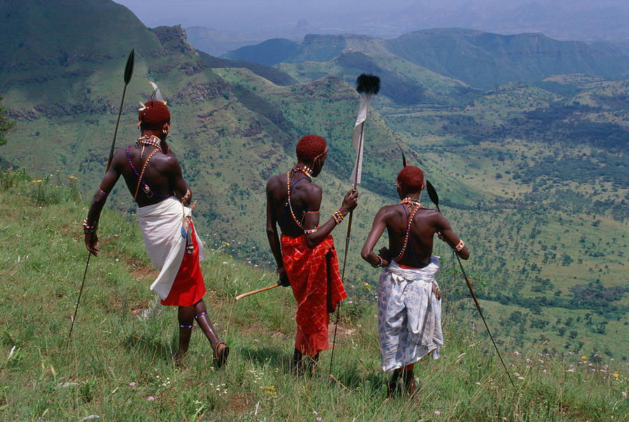 Samuru Moran Warriors, Kenya Photograph by Joseph Van Os