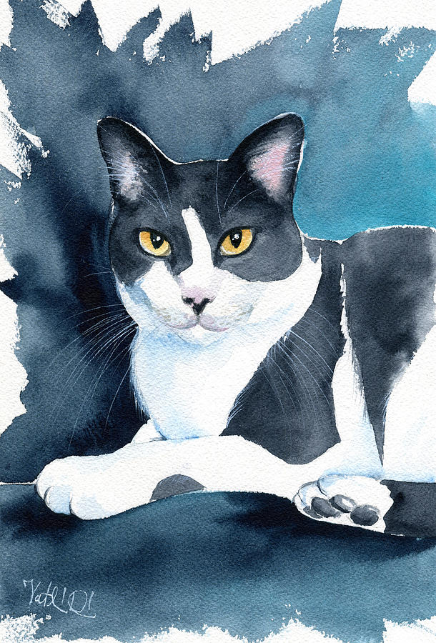 San Antonio Cat  Painting by Dora Hathazi Mendes