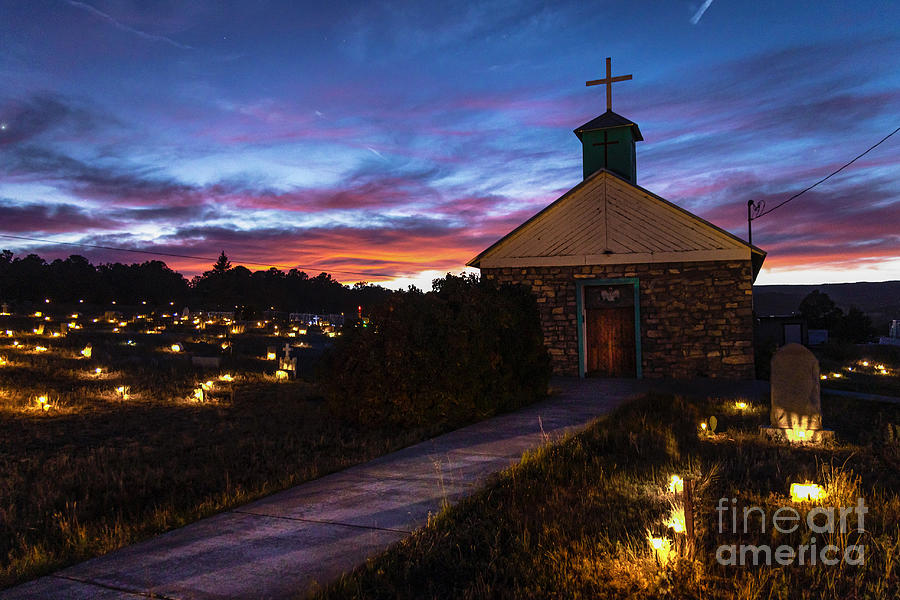 San Antonio Church and Cemetery  Photograph by Elijah Rael