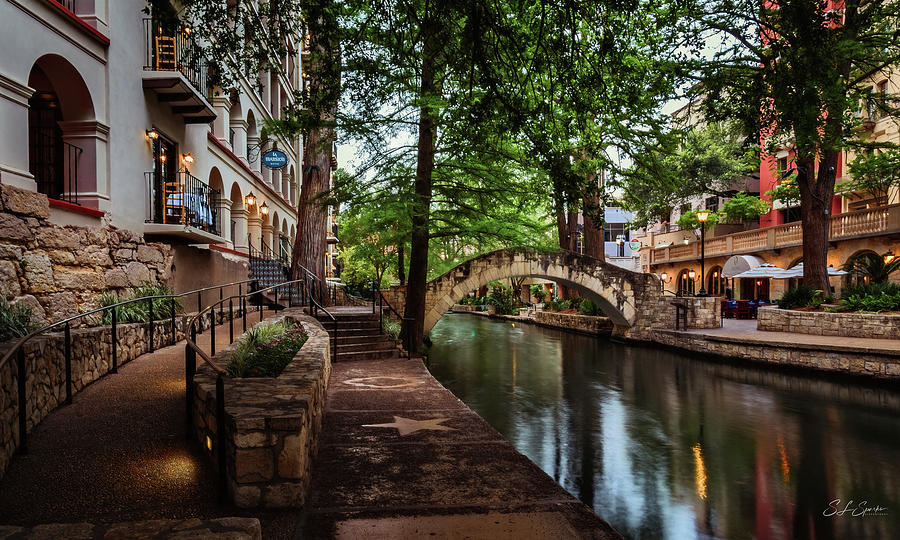 San Antonio Riverwalk Early Morning I Photograph by Steven Sparks