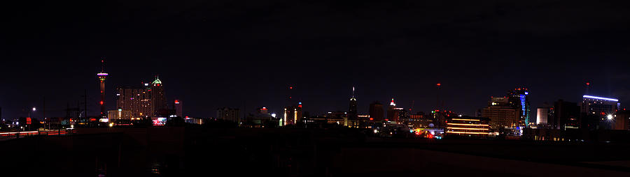 San Antonio Skyline Panoramic Photograph by Eric Hafner